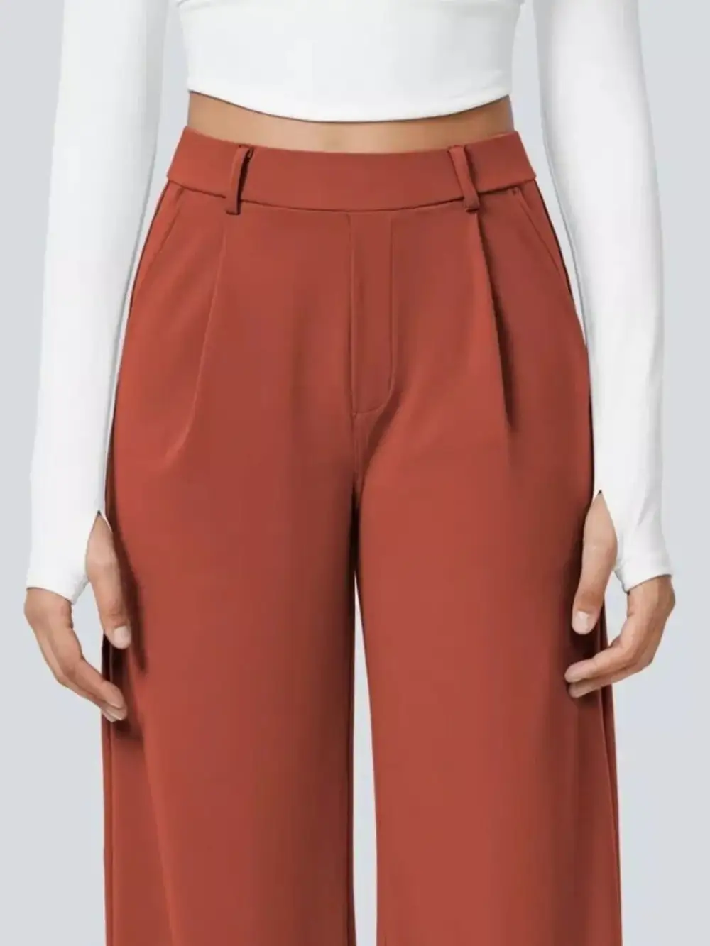 Wide Leg Pocketed Everyday Pants