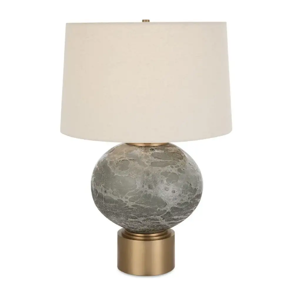 Smoky Glass Table Lamp