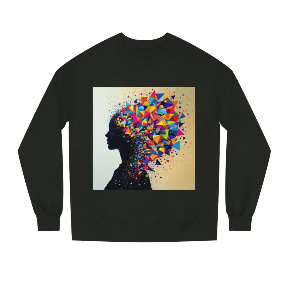 Geometric Burst Crewneck Sweatshirt