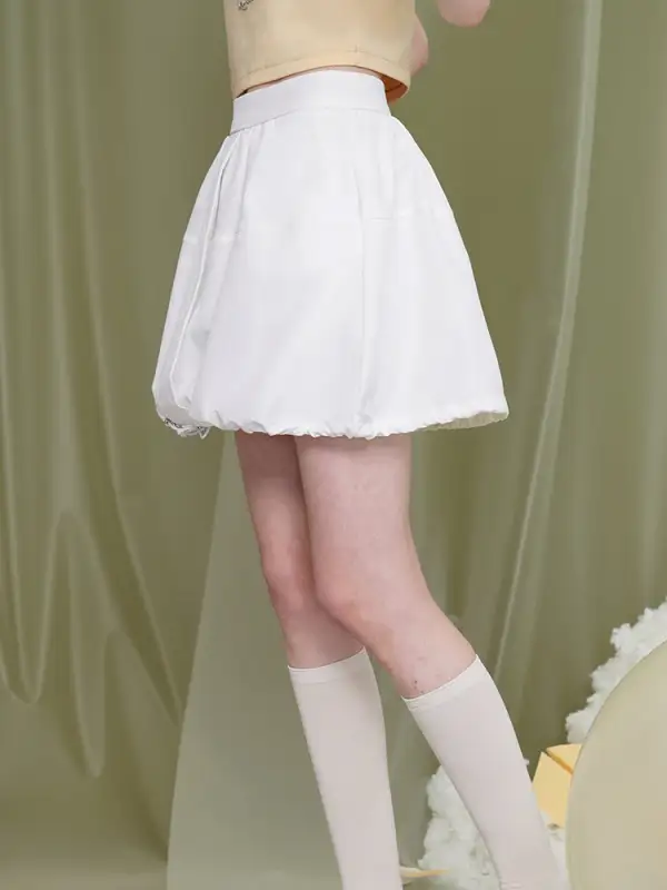 Effortless Summer Everyday Casual Polyester Skirt