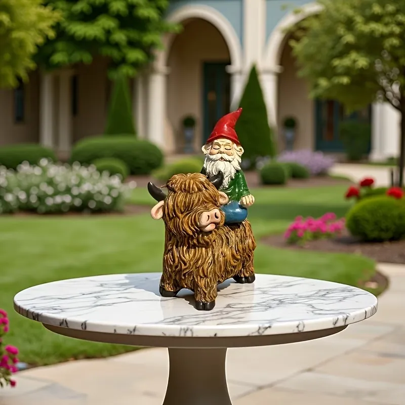 Yak Gnome Garden Decor