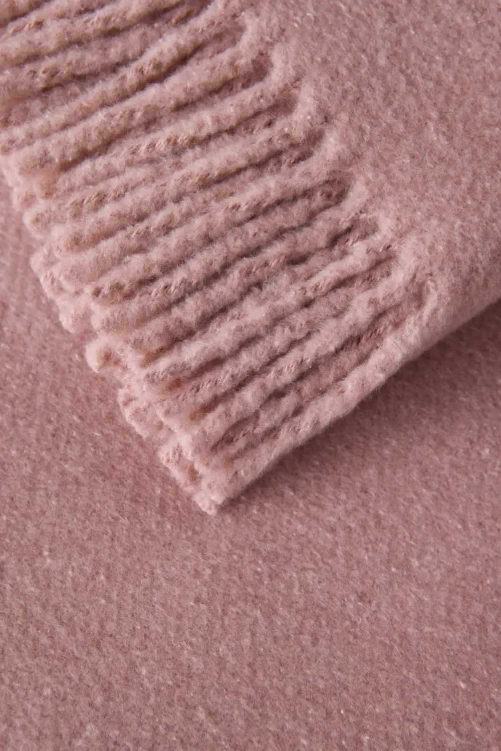Solid Cotton Blend Throw