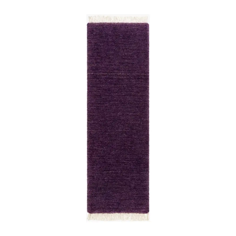 Hand-Loomed Wool Fringe Table Runner