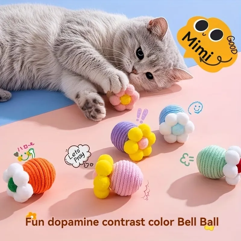 Pet Flower Bell Ball Toy