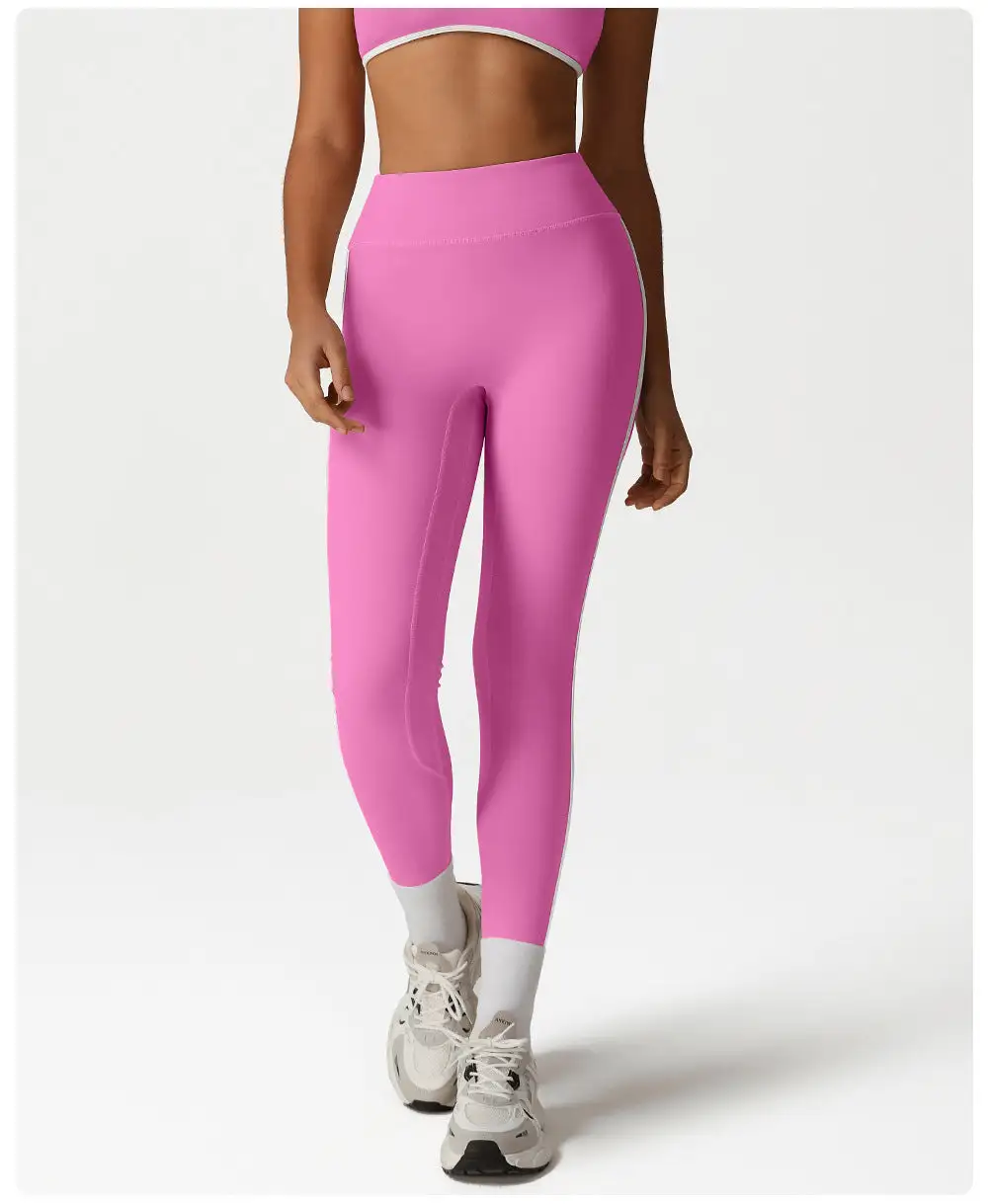 Refined Contrast Trim Leggings