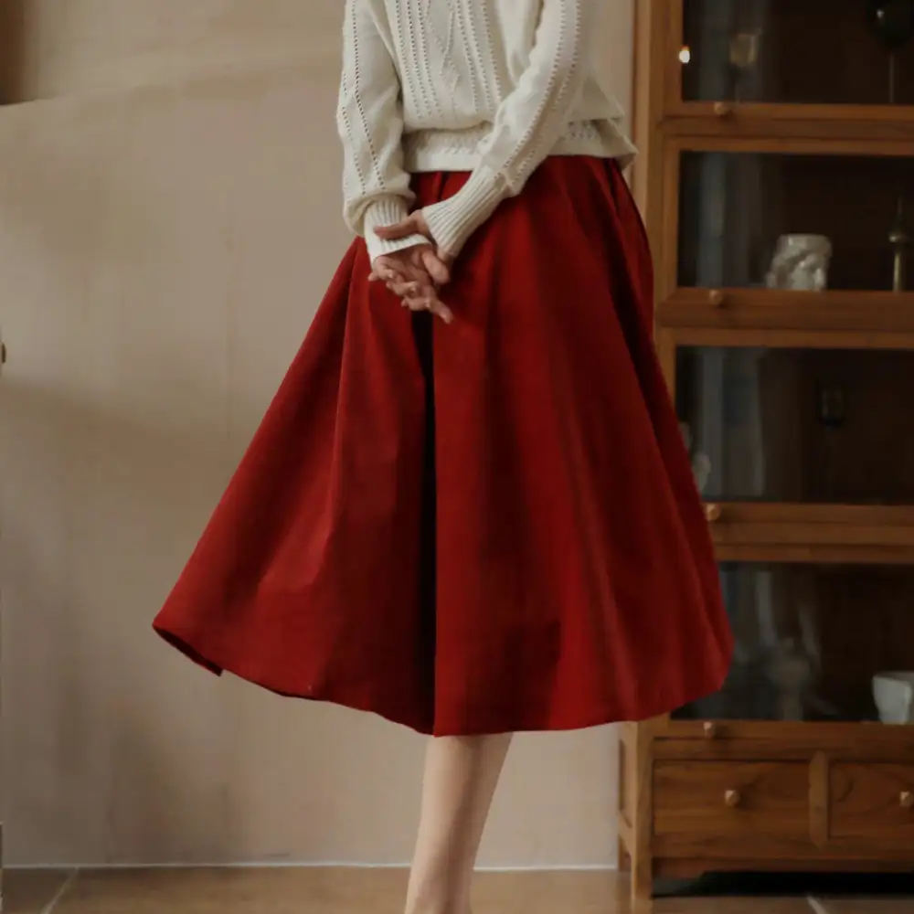 Comfortable Resort Everyday Casual Cotton Skirt