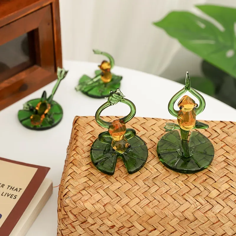 Adorable Yoga Frog Figurines