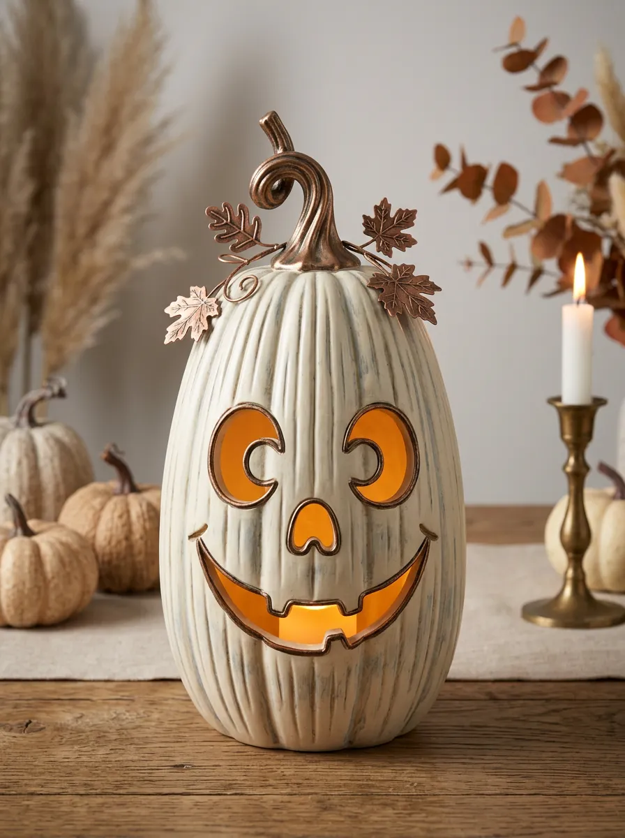 Halloween Pumpkin Jack-O-Lantern LED Ornament