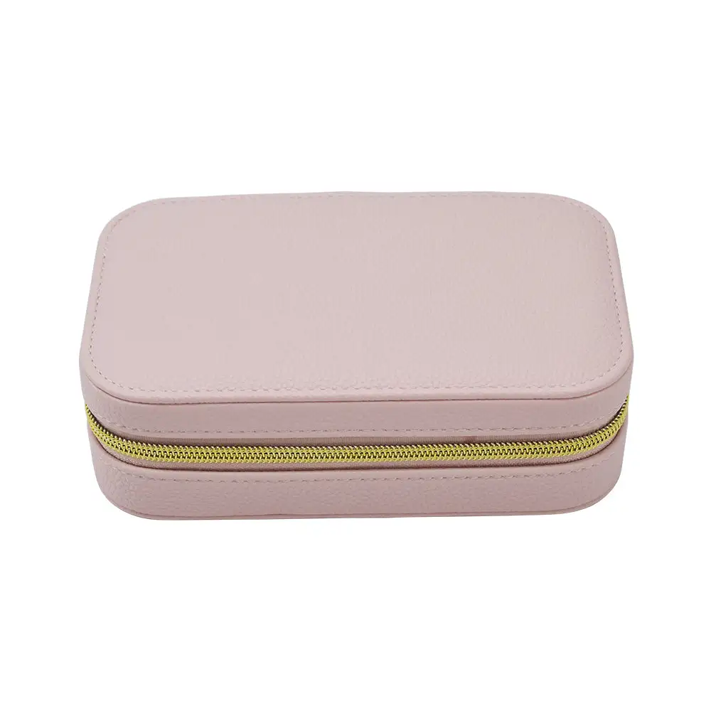 Leah Rectangle Travel Jewelry Box