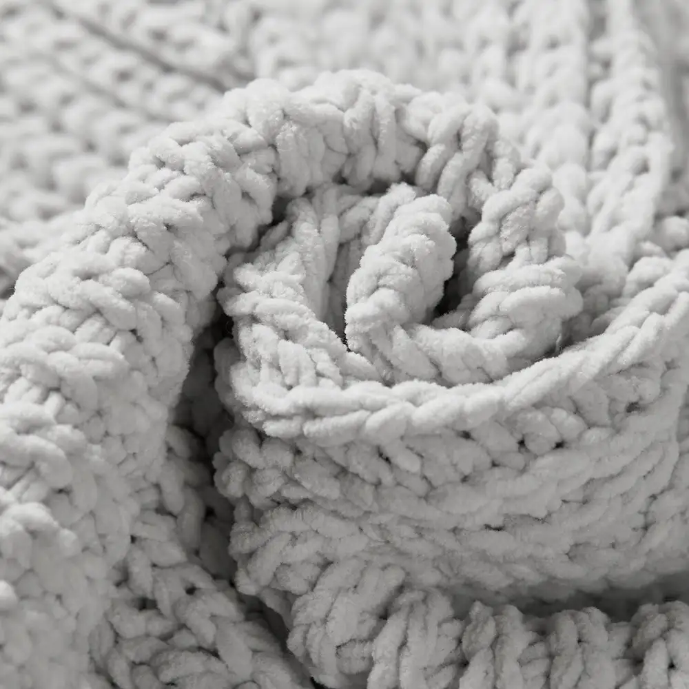 Chenille Chevron Throw Blanket