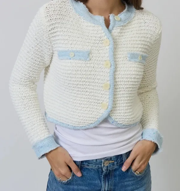 Tuck Stitch Cardigan
