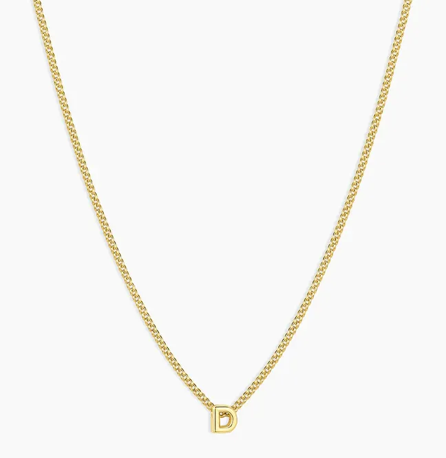 Refined Initial Pendant Necklace