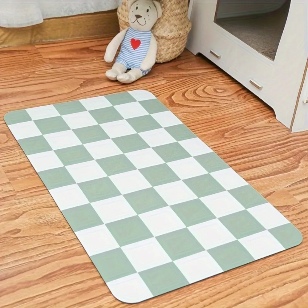 Checkerboard Pet Feeding Mat