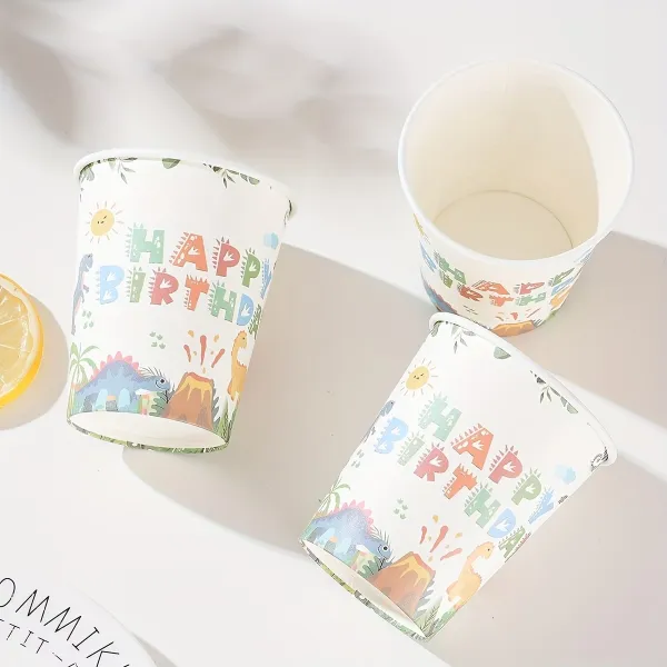 25 Pcs Kids Dinosaur Party Cups