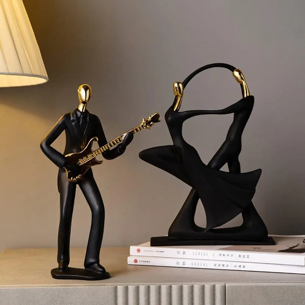 Vintage Musician Accent Sculpture