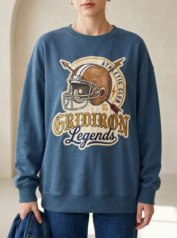 Unisex Gridiron Legends Football Helmet Arrow Printed Sweatshirt