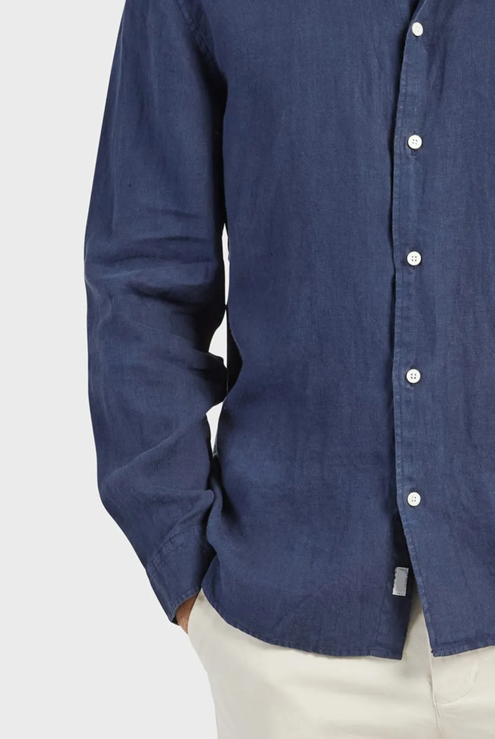 Mick Linen Shirt-Navy