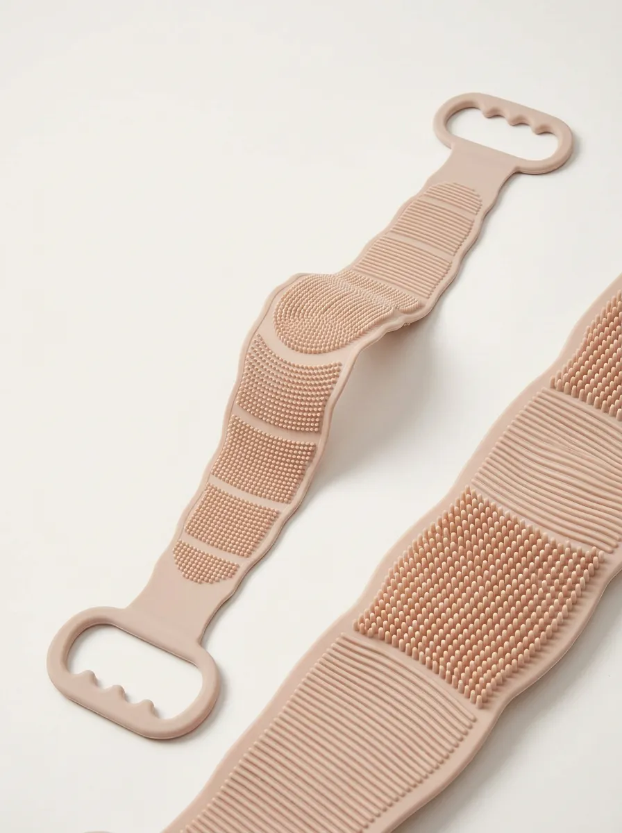 Silicone Exfoliating Back Scrubber Bath Strap