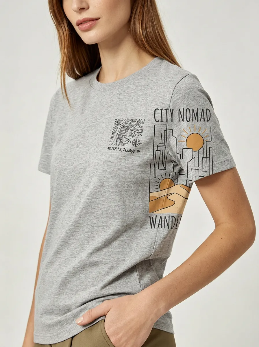 City Nomad Travel T-Shirt Modern