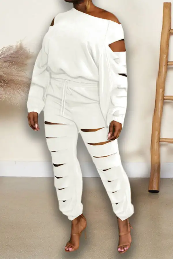 Burn-Out Stylish Pant Suit
