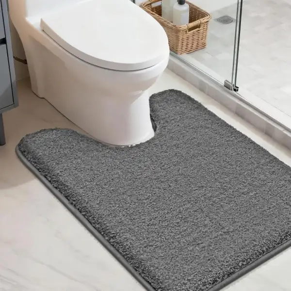 Solid U Shaped Bath Rug