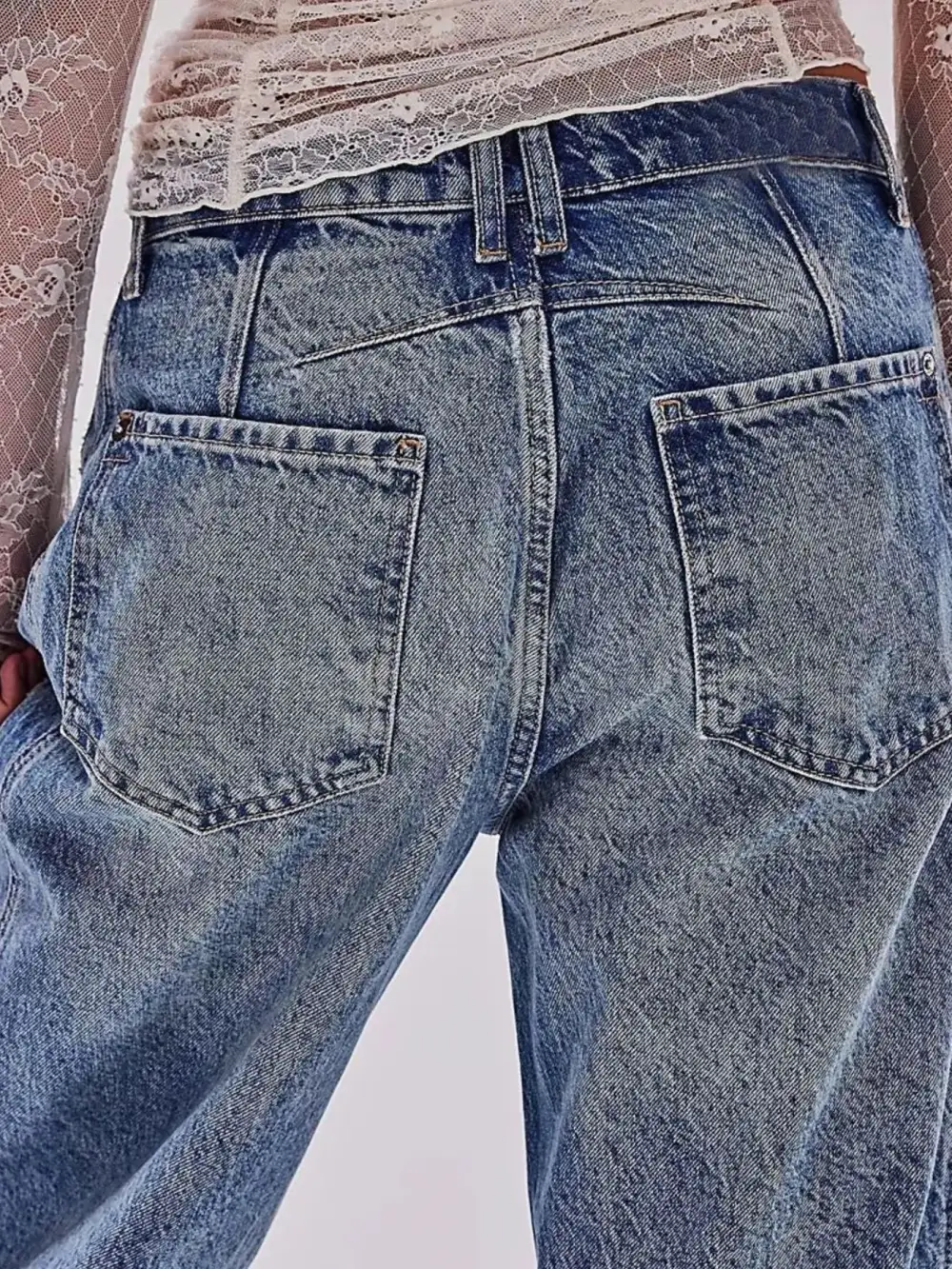 Clean Simple Trim Denim Jeans