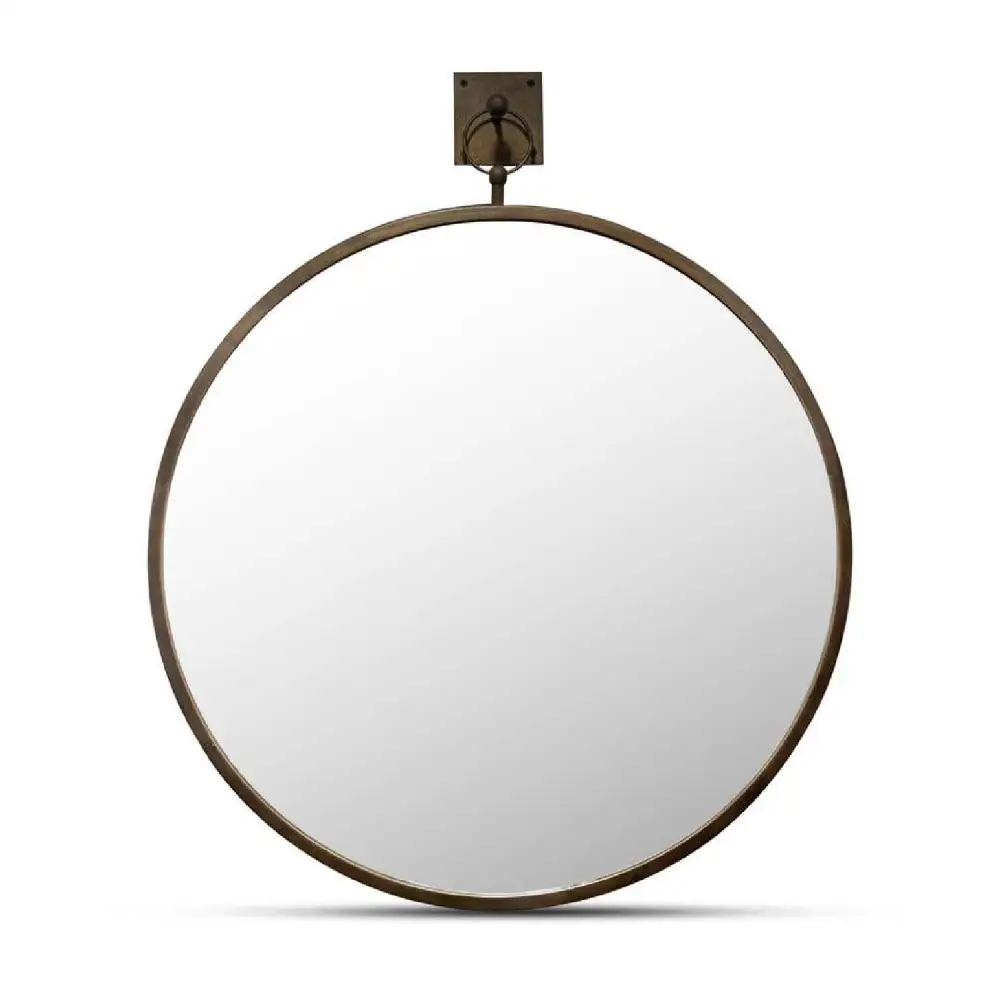 Arched Decorative Framed Round Mirror