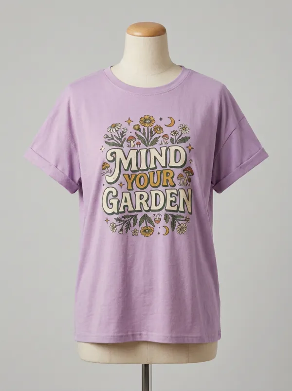 Gardening Lover Mushroom Floral Mind Your Garden T-Shirt