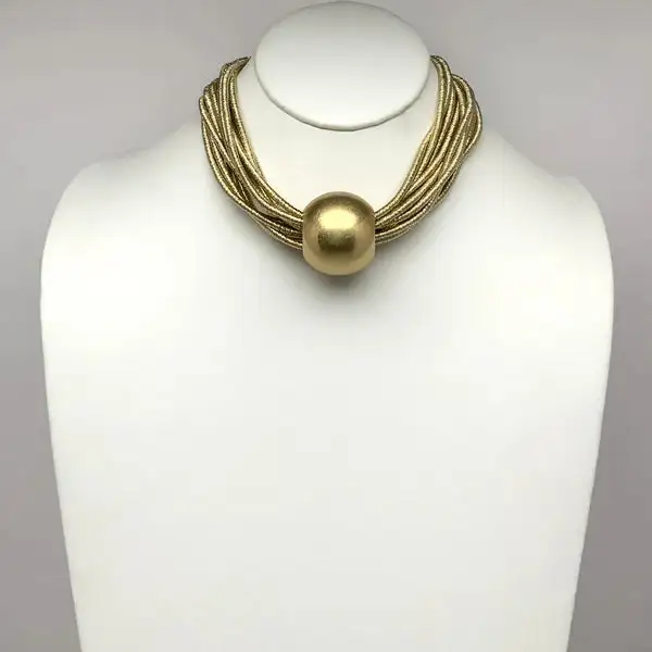 Beaded Layered Statement Necklace