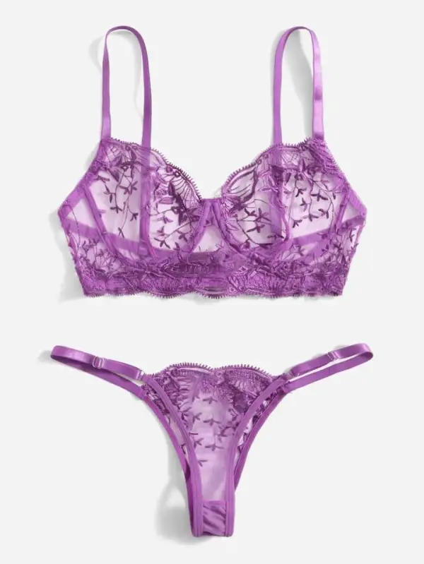 Modern Lace Lingerie Set