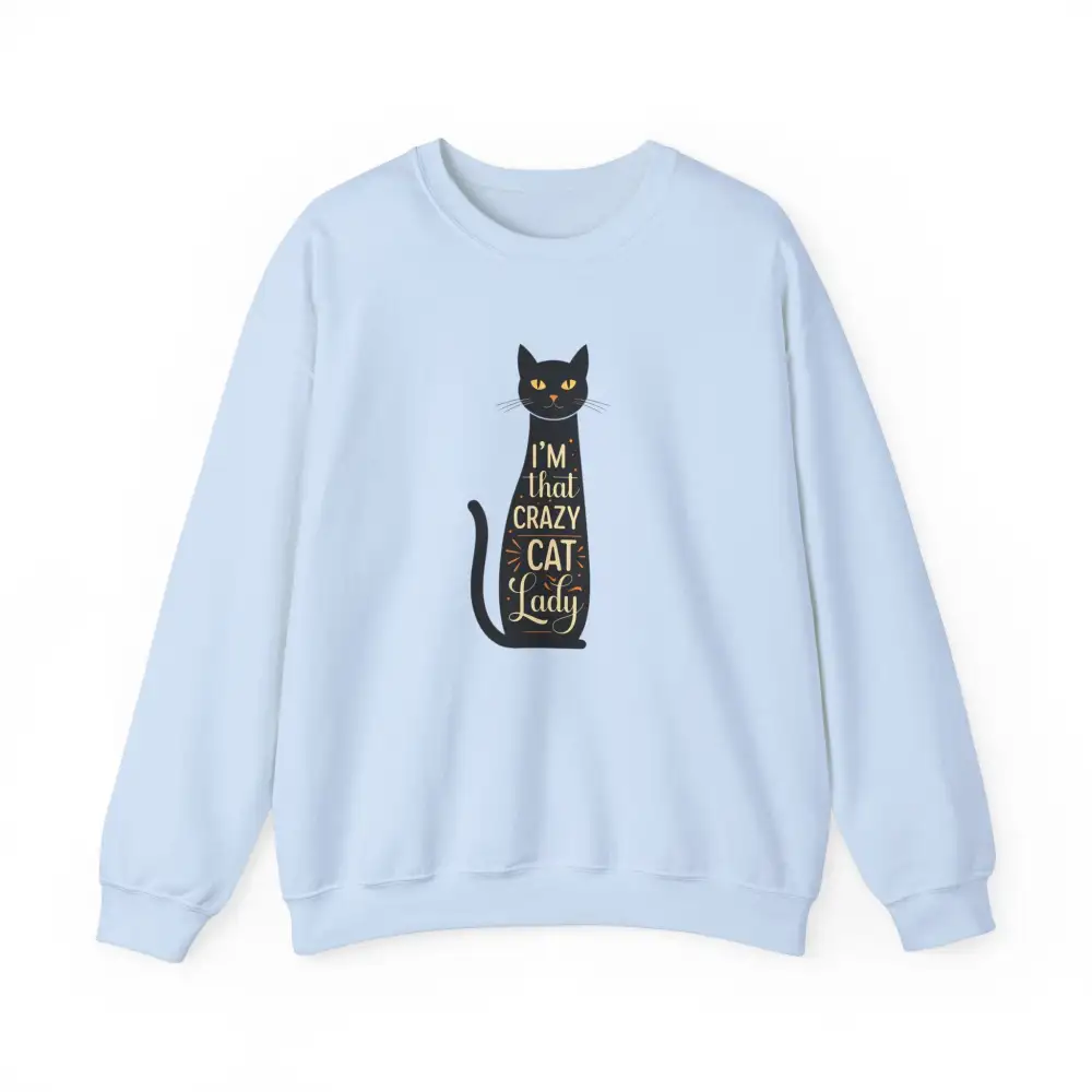 Cat Lady Graphic Crewneck Sweatshirt