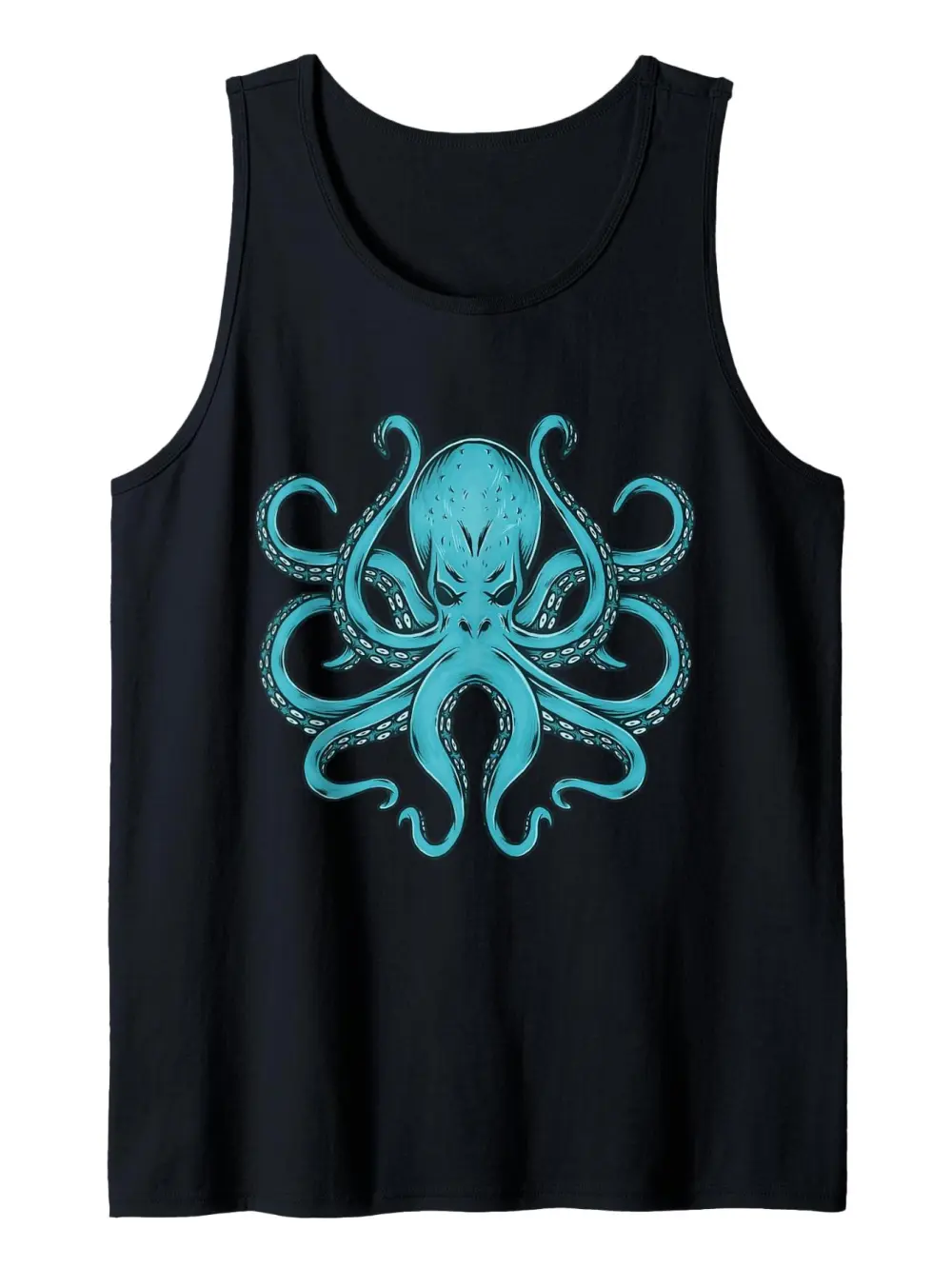 Cool Octopus Stuff Print Tank Top