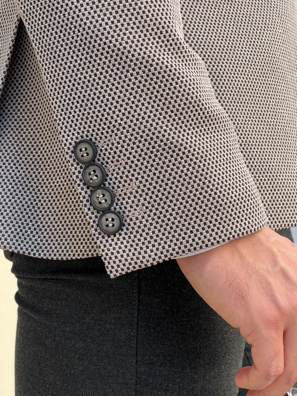 Refined Slim Fit High Quality Mono Collar Knitted Blazer
