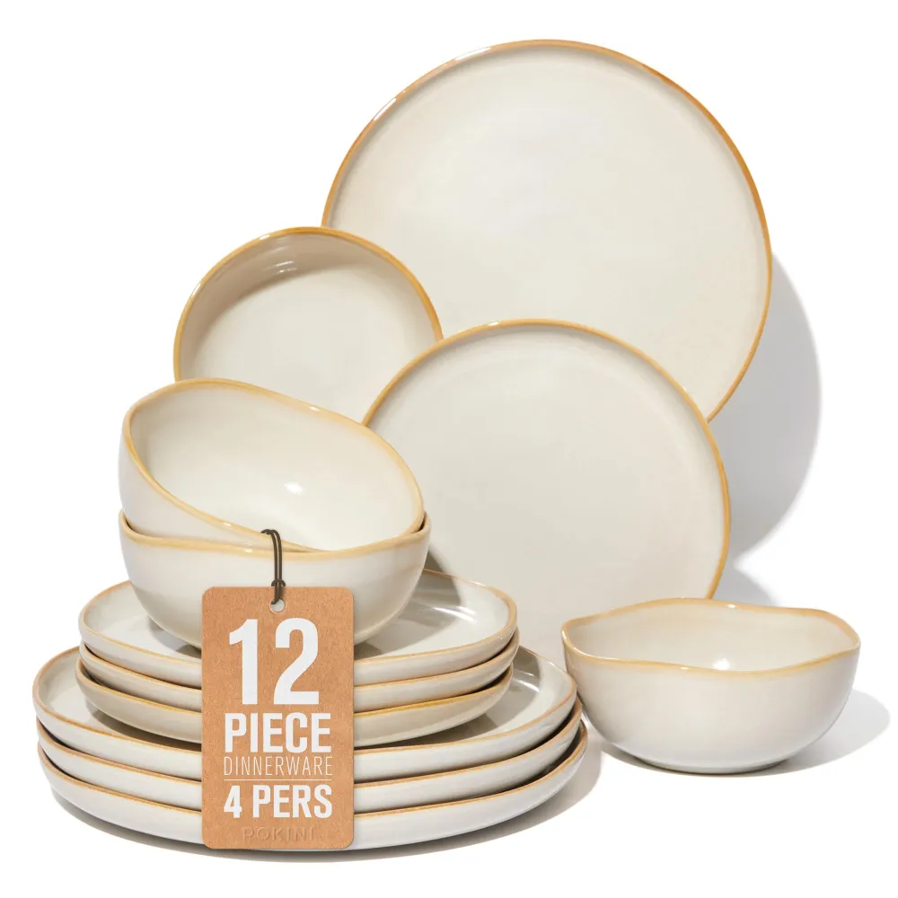 Organic Wavy Rim Dinnerware Set