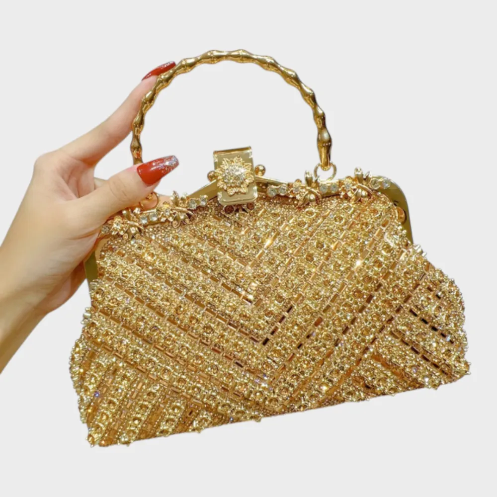 Pebbled Nylon Handbag