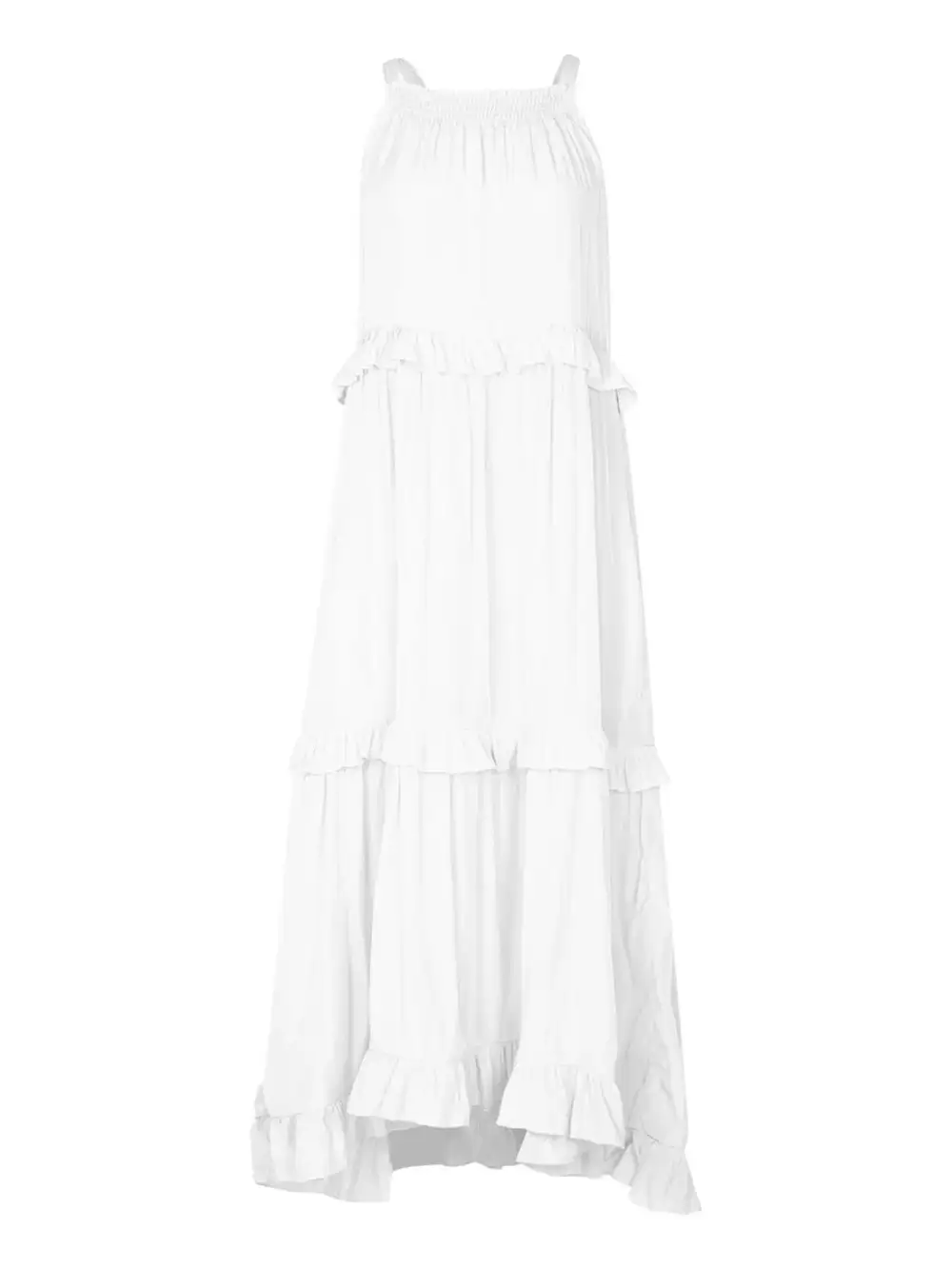 Classic Tiered Sleeveless Maxi Dress