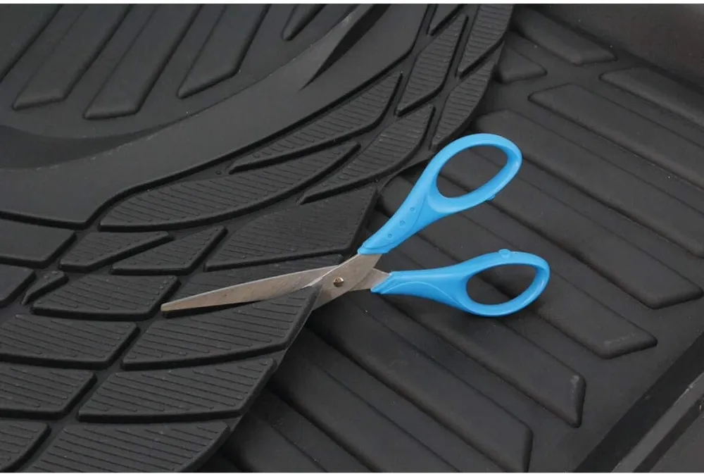 Semi Custom Fit Car Floor Mat (Sand, 4 Pieces, Full Set Pan Tech, 100% PVC odorless)