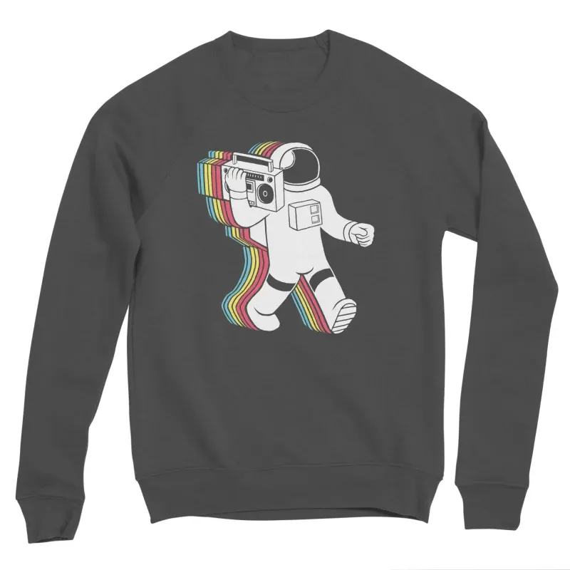 Retro Astronaut Round Neck Sweatshirt