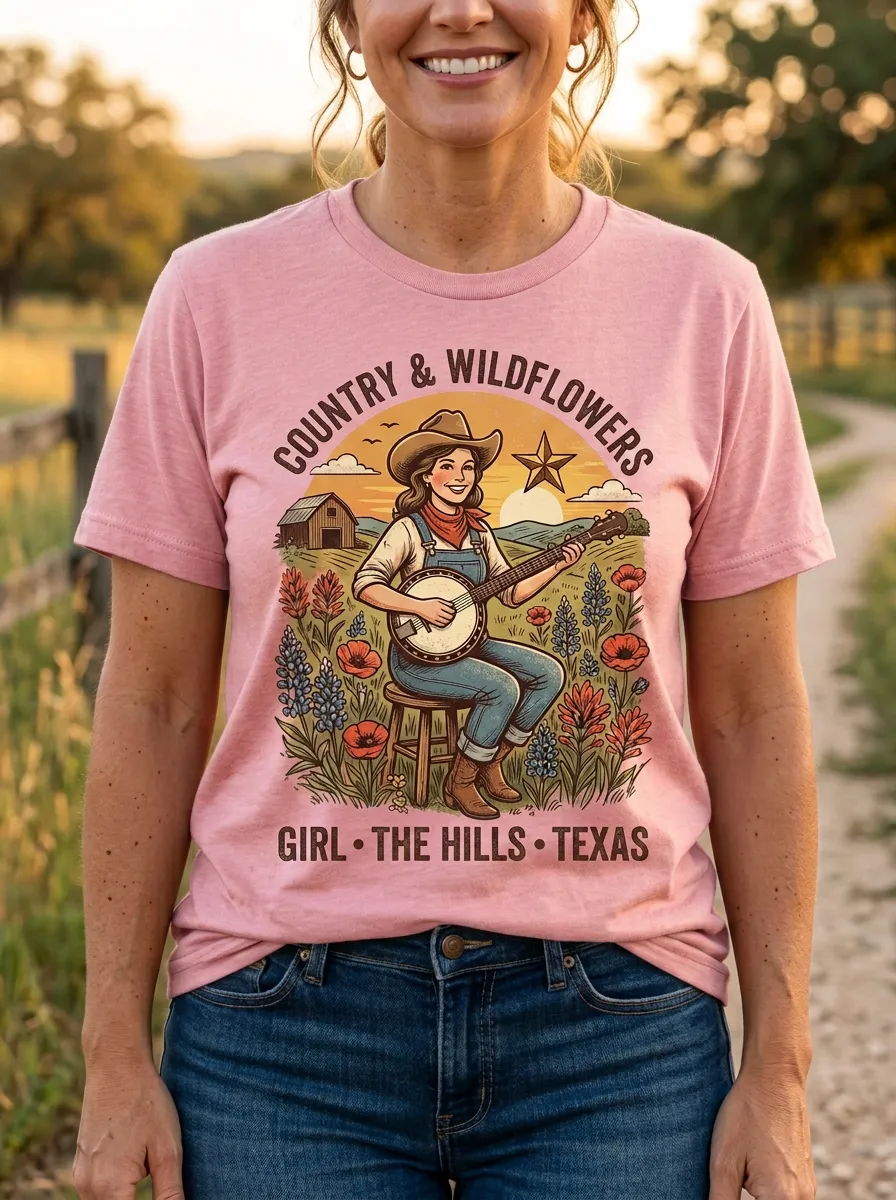 Backroad Women's Country Music Casual T-Shirt