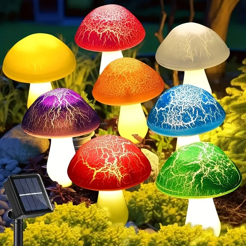 Solar Mushroom Garden Lights