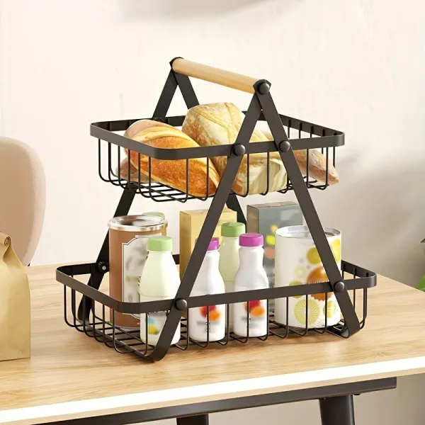 2-Tier Metal Fruit Basket