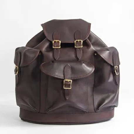 Clean Leather Casual Backpack