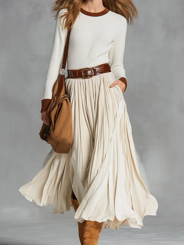 Lace-Up Velvet Lace Skirt
