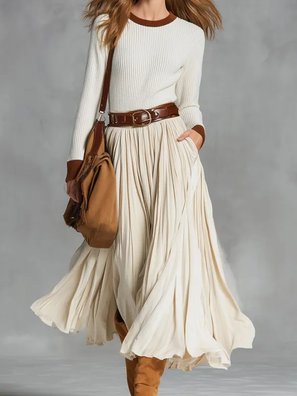 Lace-Up Velvet Lace Skirt