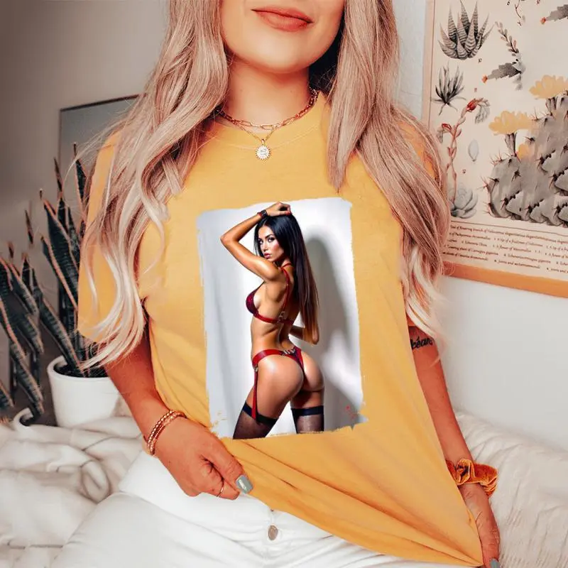 Hot Girl On For Sexy Booty Bikini Model 2 Women's Oversized Comfort T-Shirt