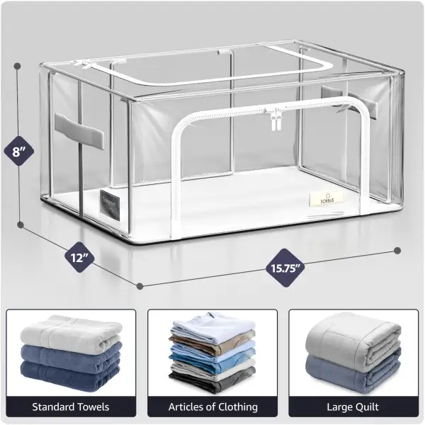 Storage Bins With Metal Frame