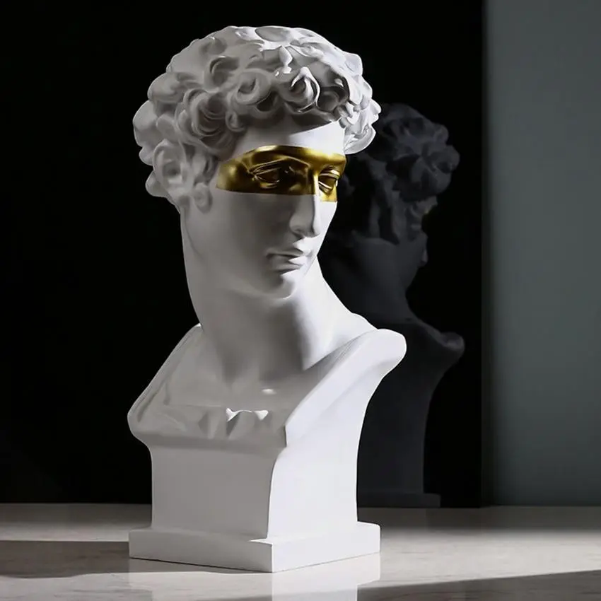 Tall Resin Figure Sculpture