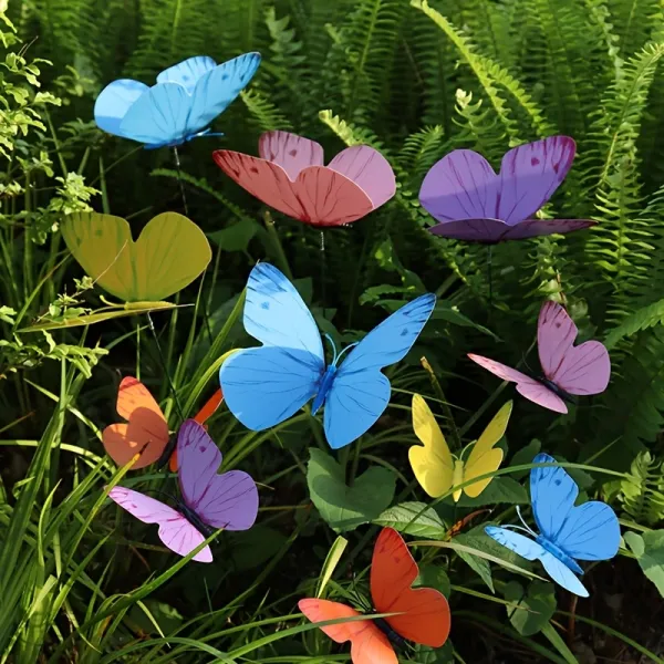 Colorful Butterfly Garden Stakes