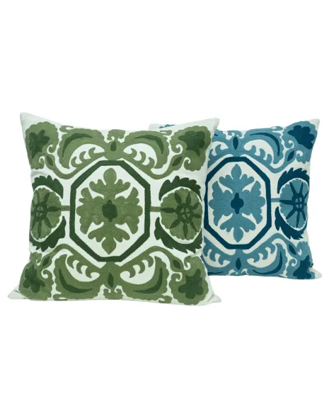 Artisan Surface Embroidered Cotton Decorative Cushion Cover