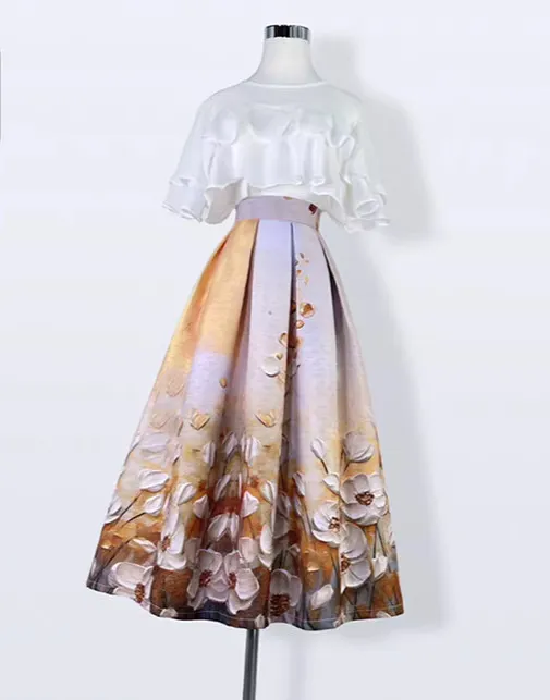 Structured Modern Everyday Casual Skirt